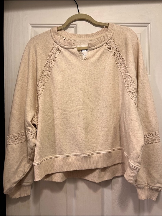 aerie Tops - Aerie Cream Cropped Pullover